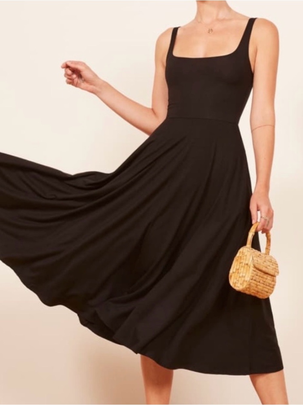 Reformation Rou Fit and Flare Knit Dress